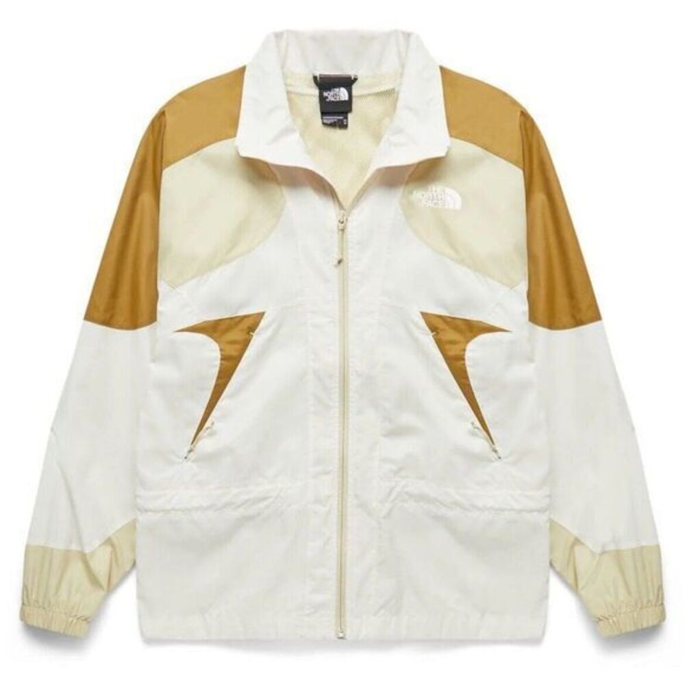 The North Face TNF X Gardenia White Gravel Windbreaker Jacket Women Size XL NWT